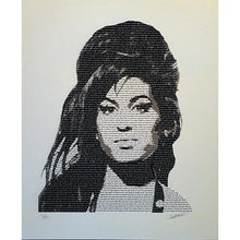 Load image into Gallery viewer, AMY WINEHOUSE LIMITED EDITION FINE ART PRINT - SIGNED & NUMBERED BY PETE O`NEILL - Original Music and Movie Posters for sale from Bamalama - Online Poster Store UK London