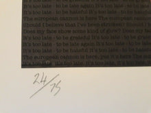 Load image into Gallery viewer, DAVID BOWIE POSTER - FINE ART LIMITED EDITION SIGNED AND NUMBERED BY DESIGNER - Original Music and Movie Posters for sale from Bamalama - Online Poster Store UK London