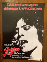 Load image into Gallery viewer, David Bowie concert poster - Ziggy Stardust Live Rainbow Theatre 24th December 72 A2 size repro - Original Music and Movie Posters for sale from Bamalama - Online Poster Store UK London