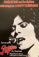 Load image into Gallery viewer, David Bowie concert poster - Ziggy Stardust Live Rainbow Theatre 24th December 72 A2 size repro - Original Music and Movie Posters for sale from Bamalama - Online Poster Store UK London