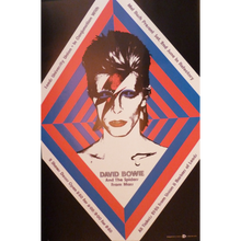 Load image into Gallery viewer, David Bowie poster - Live at Leeds University concert 1973 - Original Music and Movie Posters for sale from Bamalama - Online Poster Store UK London