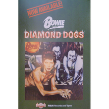 Load image into Gallery viewer, David Bowie promotional poster - Diamond Dogs album 1974 - Original Music and Movie Posters for sale from Bamalama - Online Poster Store UK London