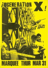Load image into Gallery viewer, Generation X poster - Live at the Marquee club London March 1977 new reprinted edition - Original Music and Movie Posters for sale from Bamalama - Online Poster Store UK London