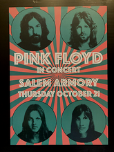 Load image into Gallery viewer, Pink Floyd poster - Salem Armory Oregon concert USA 1971 A2 size new design - Original Music and Movie Posters for sale from Bamalama - Online Poster Store UK London