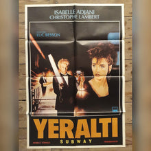 Load image into Gallery viewer, Subway original movie film poster - 1985 Turkish edition Christopher Lambert - Original Music and Movie Posters for sale from Bamalama - Online Poster Store UK London