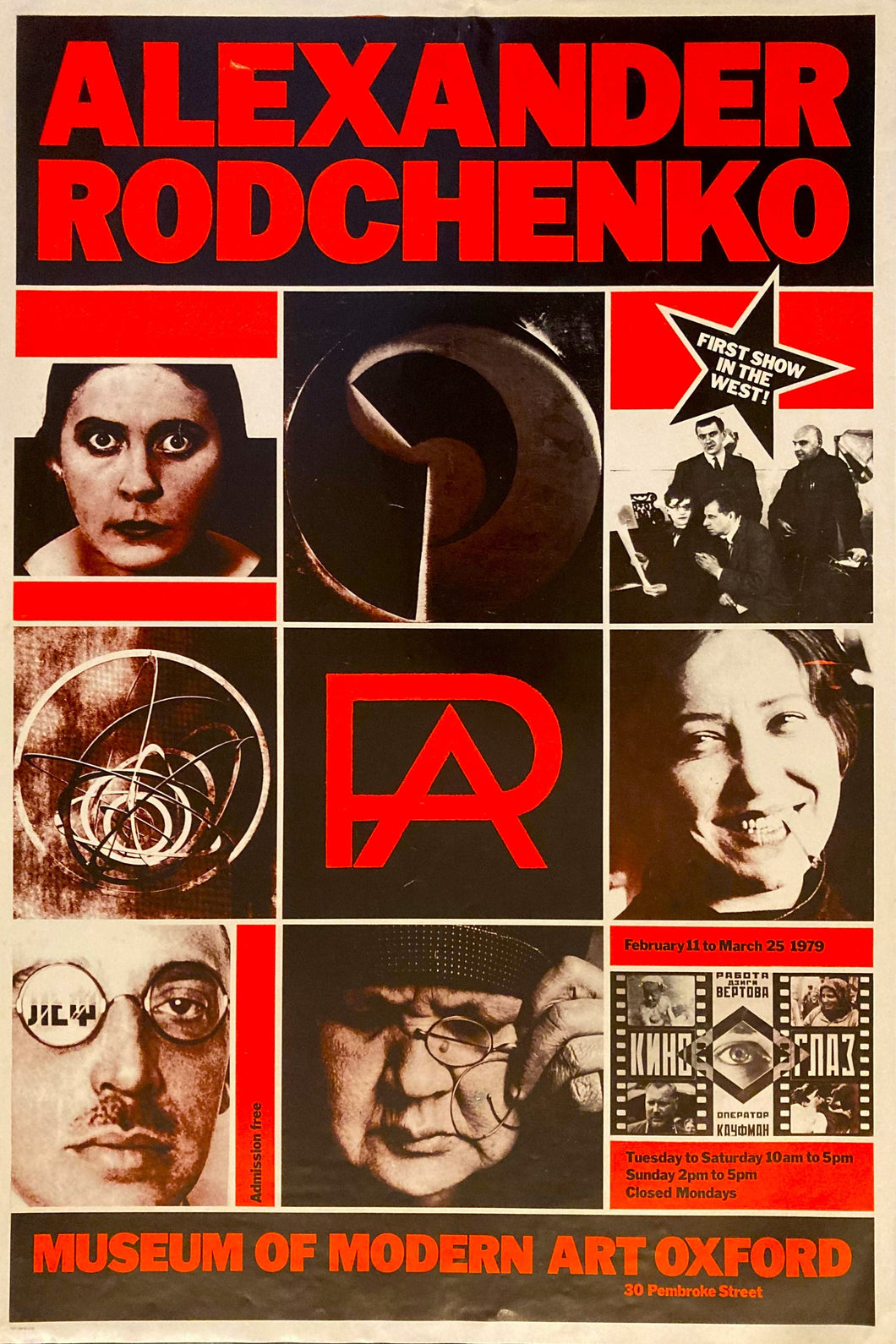 Alexander Rodchenko original exhibition poster - Museum of Modern Art Oxford 1979 - Original Music and Movie Posters for sale from Bamalama - Online Poster Store UK London