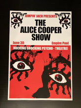 Load image into Gallery viewer, Alice Cooper poster - Empire Pool Wembley June 1972 new print from show program - Original Music and Movie Posters for sale from Bamalama - Online Poster Store UK London
