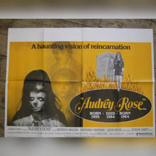 Load image into Gallery viewer, Audrey Rose Original horror movie film poster - 1977 British Quad Robert Wise &amp; Anthony Hopkins - Original Music and Movie Posters for sale from Bamalama - Online Poster Store UK London
