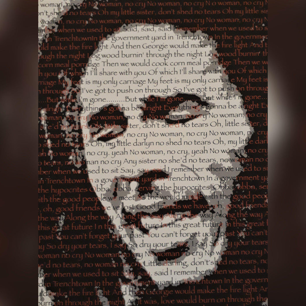 Bob Marley original poster print - No Woman No Cry signed and numbered - Original Music and Movie Posters for sale from Bamalama - Online Poster Store UK London
