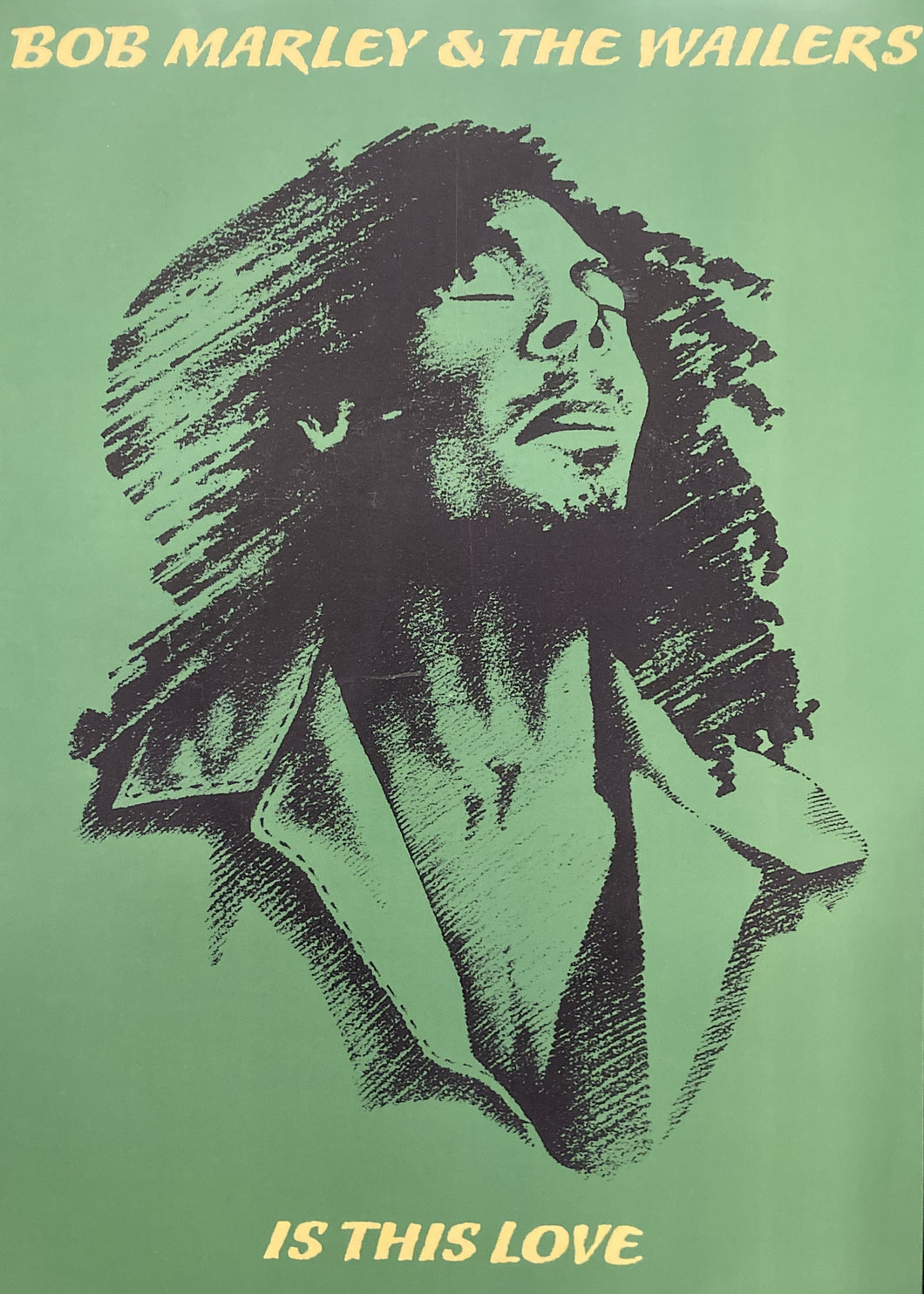Bob Marley poster - Is This Love original designed modern new promotional large A2 size - Original Music and Movie Posters for sale from Bamalama - Online Poster Store UK London
