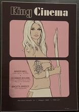 Load image into Gallery viewer, Brigitte Bardot original poster print 1969 - Chrome effect design by Dan Reaney - Original Music and Movie Posters for sale from Bamalama - Online Poster Store UK London
