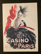 Load image into Gallery viewer, Casino De Paris poster: World famous 1950s Paris music hall, design by Jose de Zamora - Original Music and Movie Posters for sale from Bamalama - Online Poster Store UK London
