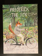 Load image into Gallery viewer, Children`s Animal Alphabet A2 poster - Frederick the Fox, original design beautifully hand painted with water colors - Original Music and Movie Posters for sale from Bamalama - Online Poster Store UK London
