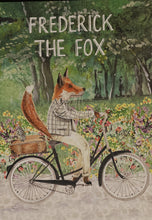 Load image into Gallery viewer, Children`s Animal Alphabet A2 poster - Frederick the Fox, original design beautifully hand painted with water colors - Original Music and Movie Posters for sale from Bamalama - Online Poster Store UK London
