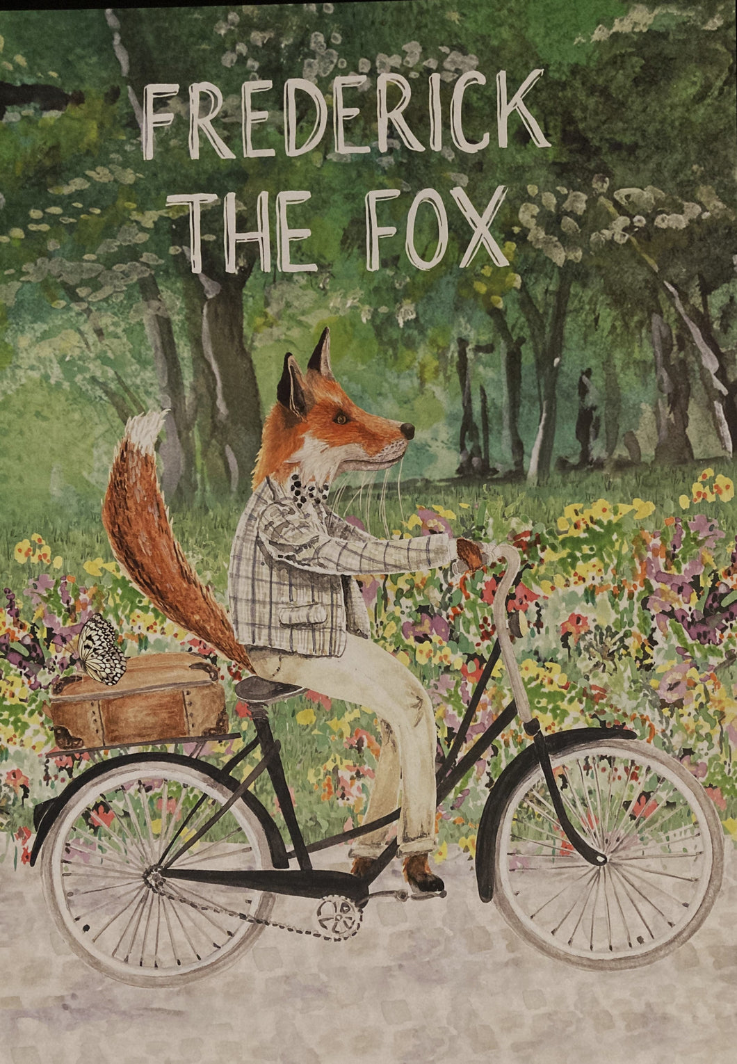Children`s Animal Alphabet A2 poster - Frederick the Fox, original design beautifully hand painted with water colors - Original Music and Movie Posters for sale from Bamalama - Online Poster Store UK London