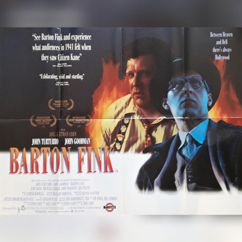 Coen Brothers Original movie film poster - Barton Fink British Quad 1991 - Original Music and Movie Posters for sale from Bamalama - Online Poster Store UK London