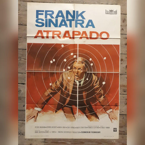 Frank Sinatra original movie film poster - The Naked Runner 1967 Spanish - Original Music and Movie Posters for sale from Bamalama - Online Poster Store UK London