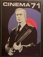 Load image into Gallery viewer, Get Carter original poster print design - Michael Caine 71 A2 size chrome mirror effect by Dan Reaney - Original Music and Movie Posters for sale from Bamalama - Online Poster Store UK London
