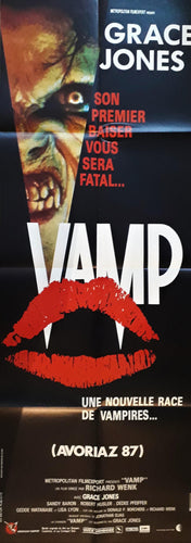 Grace Jones vintage Original horror movie film poster - Vamp French 1986 - Original Music and Movie Posters for sale from Bamalama - Online Poster Store UK London