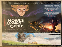 Load image into Gallery viewer, Howls Moving Castle original movie film poster - UK Quad cinema release from Hayao Miyazaki and the Japanese Animation Ghibli Studio 2004 - Original Music and Movie Posters for sale from Bamalama - Online Poster Store UK London
