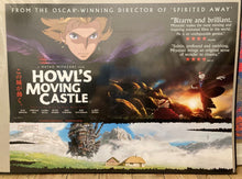 Load image into Gallery viewer, Howls Moving Castle original movie film poster - UK Quad cinema release from Hayao Miyazaki and the Japanese Animation Ghibli Studio 2004 - Original Music and Movie Posters for sale from Bamalama - Online Poster Store UK London

