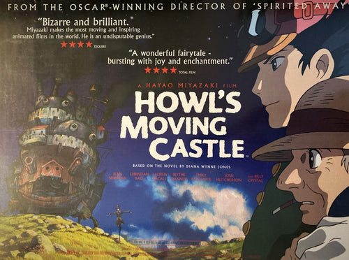 Howls Moving Castle original movie film poster - UK Quad cinema release from Hayao Miyazaki and the Japanese Animation Ghibli Studio 2004 - Original Music and Movie Posters for sale from Bamalama - Online Poster Store UK London