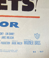 Load image into Gallery viewer, James Cagney original movie film poster - A Lion is in the Streets 1953 USA insert - Original Music and Movie Posters for sale from Bamalama - Online Poster Store UK London
