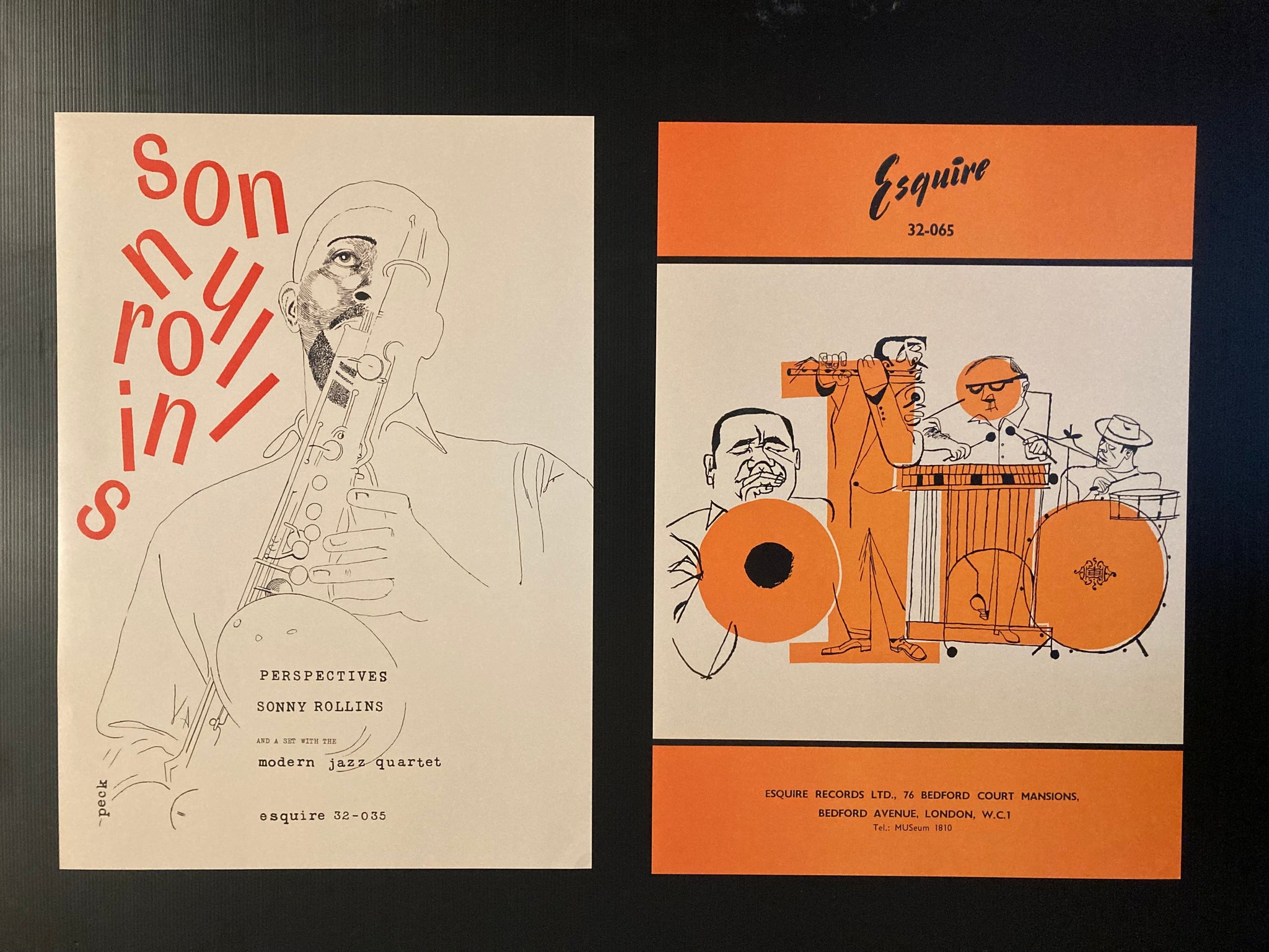 Jazz music promotional posters x 2 - Sonny Rollins 1958 and Olio