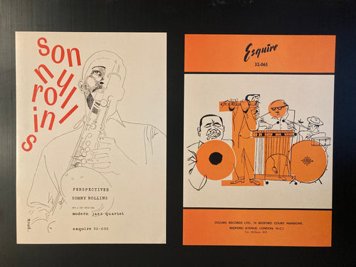 Jazz music promotional posters x 2 - Sonny Rollins 1958 and Olio A2 size repros - Original Music and Movie Posters for sale from Bamalama - Online Poster Store UK London