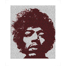 Load image into Gallery viewer, Jimi Hendrix original poster design - Signed and numbered limited edition by Pete O`Neil - Original Music and Movie Posters for sale from Bamalama - Online Poster Store UK London
