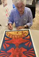 Load image into Gallery viewer, Jimi Hendrix poster print - Hapshash Saville Theatre 1967 Signed and stamped by Nigel Waymouth - Original Music and Movie Posters for sale from Bamalama - Online Poster Store UK London
