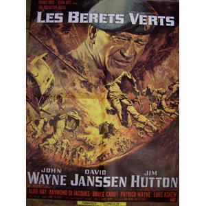 John Wayne original movie film poster - The Green Berets French 1968 - Original Music and Movie Posters for sale from Bamalama - Online Poster Store UK London