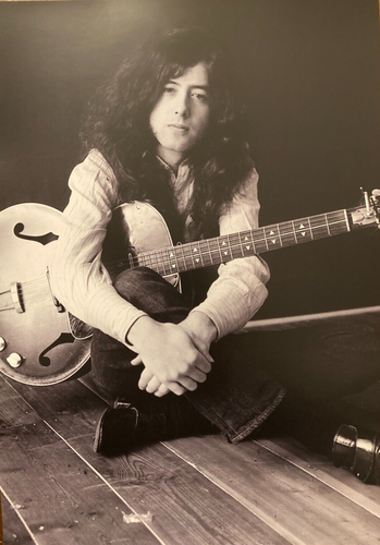 Led Zeppelin poster photograph -Jimmy Page A3 size repro from original files/negative - Original Music and Movie Posters for sale from Bamalama - Online Poster Store UK London