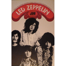 Load image into Gallery viewer, Led Zeppelin promo poster - 1st album 1969 Atlantic records &amp; Ampex tapes re-print - Original Music and Movie Posters for sale from Bamalama - Online Poster Store UK London
