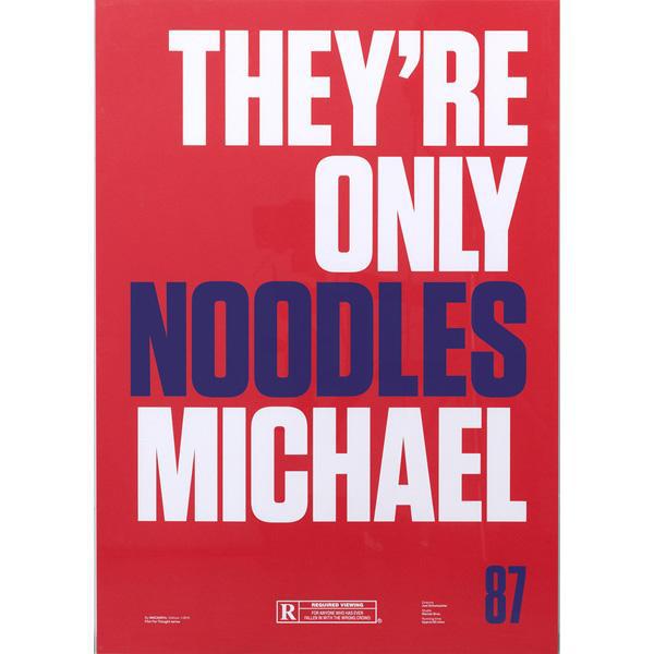 Lost Boys original screen print poster - They`re only noodles Michael signed Limited edition - Original Music and Movie Posters for sale from Bamalama - Online Poster Store UK London