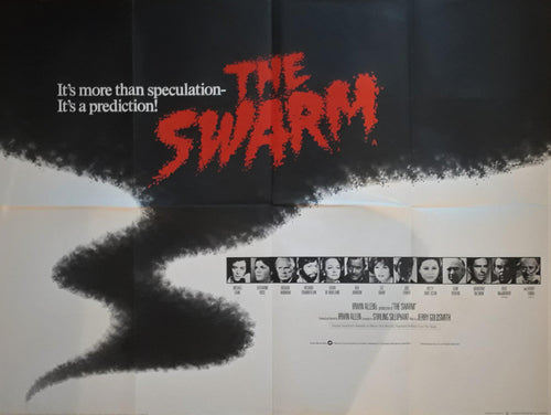 Michael Caine vintage original horror movie film poster - The Swarm 1978 British Quad - Original Music and Movie Posters for sale from Bamalama - Online Poster Store UK London