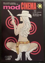 Load image into Gallery viewer, Mod Cinema original poster design chrome print - Issue no.7 1977 mirror effect by Dan Reaney - Original Music and Movie Posters for sale from Bamalama - Online Poster Store UK London
