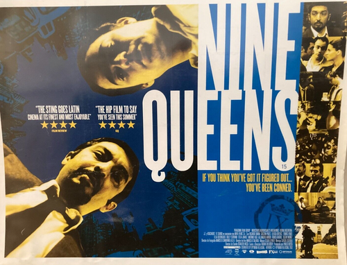 Nine Queens original UK Quad British movie film poster - 2000 Argentinian - Original Music and Movie Posters for sale from Bamalama - Online Poster Store UK London