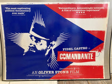 Load image into Gallery viewer, Oliver Stone original movie film poster - Comandante British UK Quad Castro 2003 - Original Music and Movie Posters for sale from Bamalama - Online Poster Store UK London
