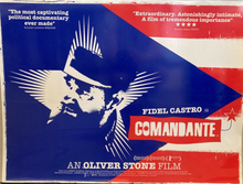 Load image into Gallery viewer, Oliver Stone original movie film poster - Comandante British UK Quad Castro 2003 - Original Music and Movie Posters for sale from Bamalama - Online Poster Store UK London
