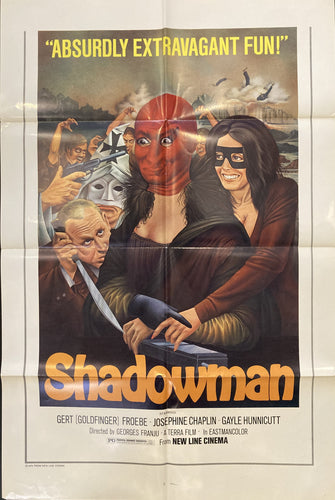 Original Shadowman movie film poster - French/Italian crime thriller USA 1 sheet 1974 - Original Music and Movie Posters for sale from Bamalama - Online Poster Store UK London