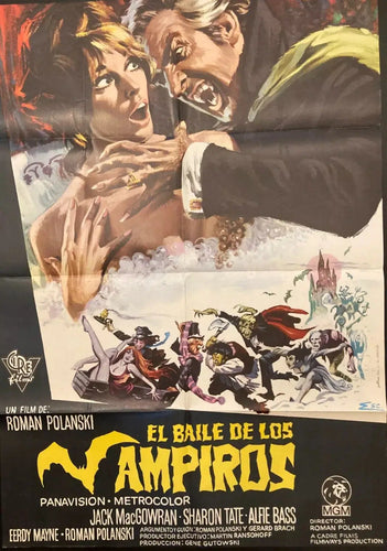 Original horror movie film poster - The Fearless Vampire Killers Roman Polanski 1967 Spanish - Original Music and Movie Posters for sale from Bamalama - Online Poster Store UK London