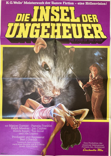 Original vintage Sci-Fi movie film poster - Food of the Gods German 1 sheet 1976. - Original Music and Movie Posters for sale from Bamalama - Online Poster Store UK London