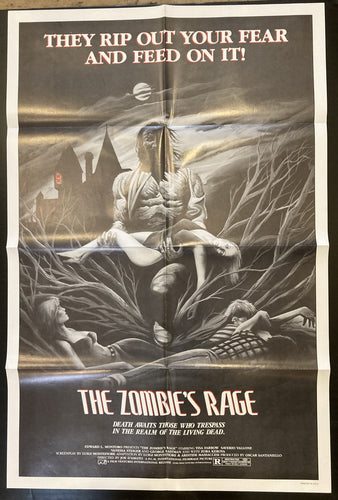 Original vintage horror movie film poster - The Zombies Rage USA 1 sheet 1980 - Original Music and Movie Posters for sale from Bamalama - Online Poster Store UK London