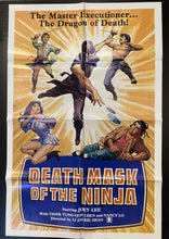 Load image into Gallery viewer, Original vintage martial arts movie film poster - Death Mask of the Ninja USA 1 sheet 1982 - Original Music and Movie Posters for sale from Bamalama - Online Poster Store UK London
