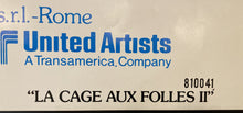 Load image into Gallery viewer, Original vintage movie film poster - La Cage Aux Folles 2 USA 1 sheet 1981 - Original Music and Movie Posters for sale from Bamalama - Online Poster Store UK London

