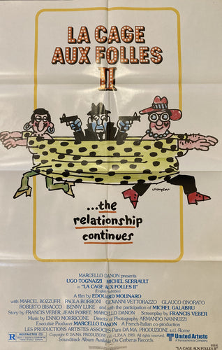 Original vintage movie film poster - La Cage Aux Folles 2 USA 1 sheet 1981 - Original Music and Movie Posters for sale from Bamalama - Online Poster Store UK London