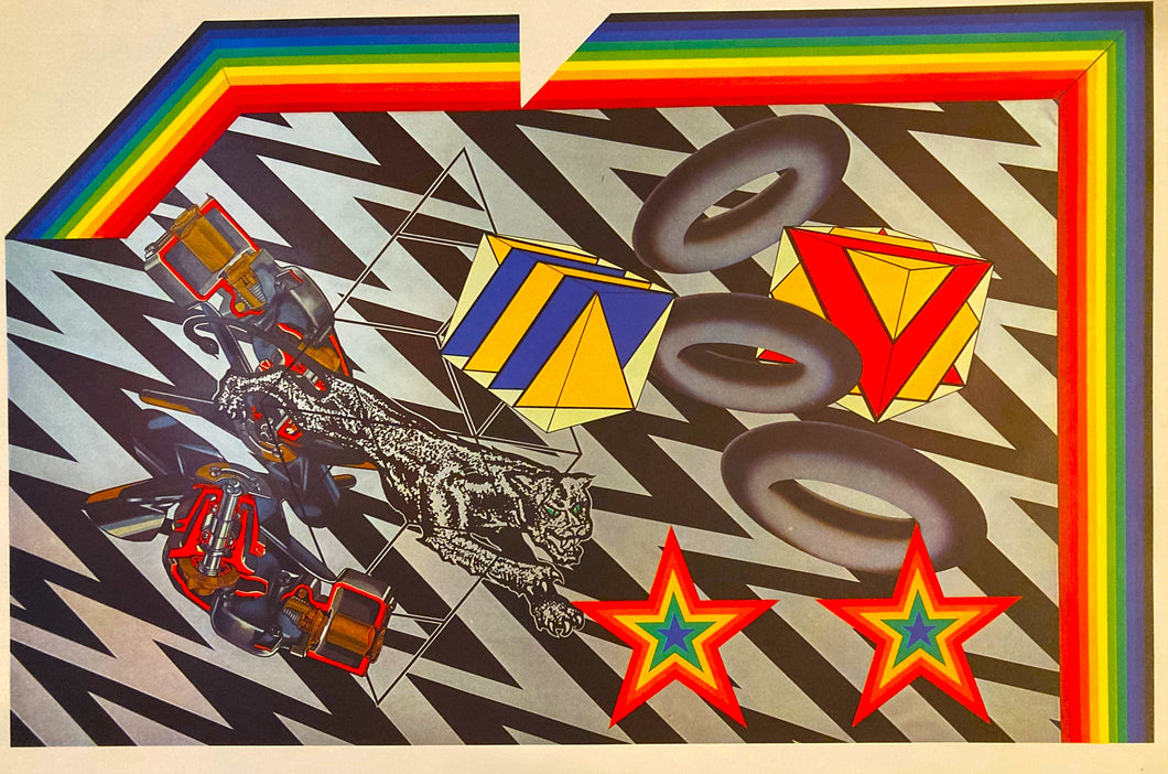 Peter Phillips vintage original exhibition poster - Syncrojector Rama 1968 published by Motif Editions - Original Music and Movie Posters for sale from Bamalama - Online Poster Store UK London