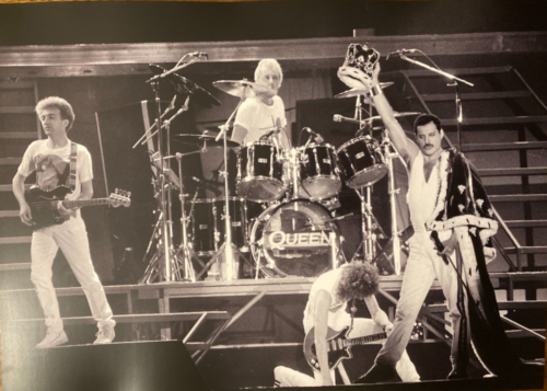 Queen poster photo with Freddie Mercury large A3 size repro from original files/negative - Original Music and Movie Posters for sale from Bamalama - Online Poster Store UK London