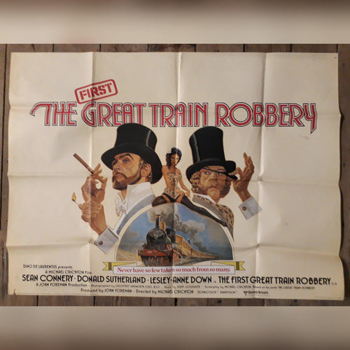 Sean Connery original movie film poster - The 1st Great Train Robbery 1979 British Quad - Original Music and Movie Posters for sale from Bamalama - Online Poster Store UK London